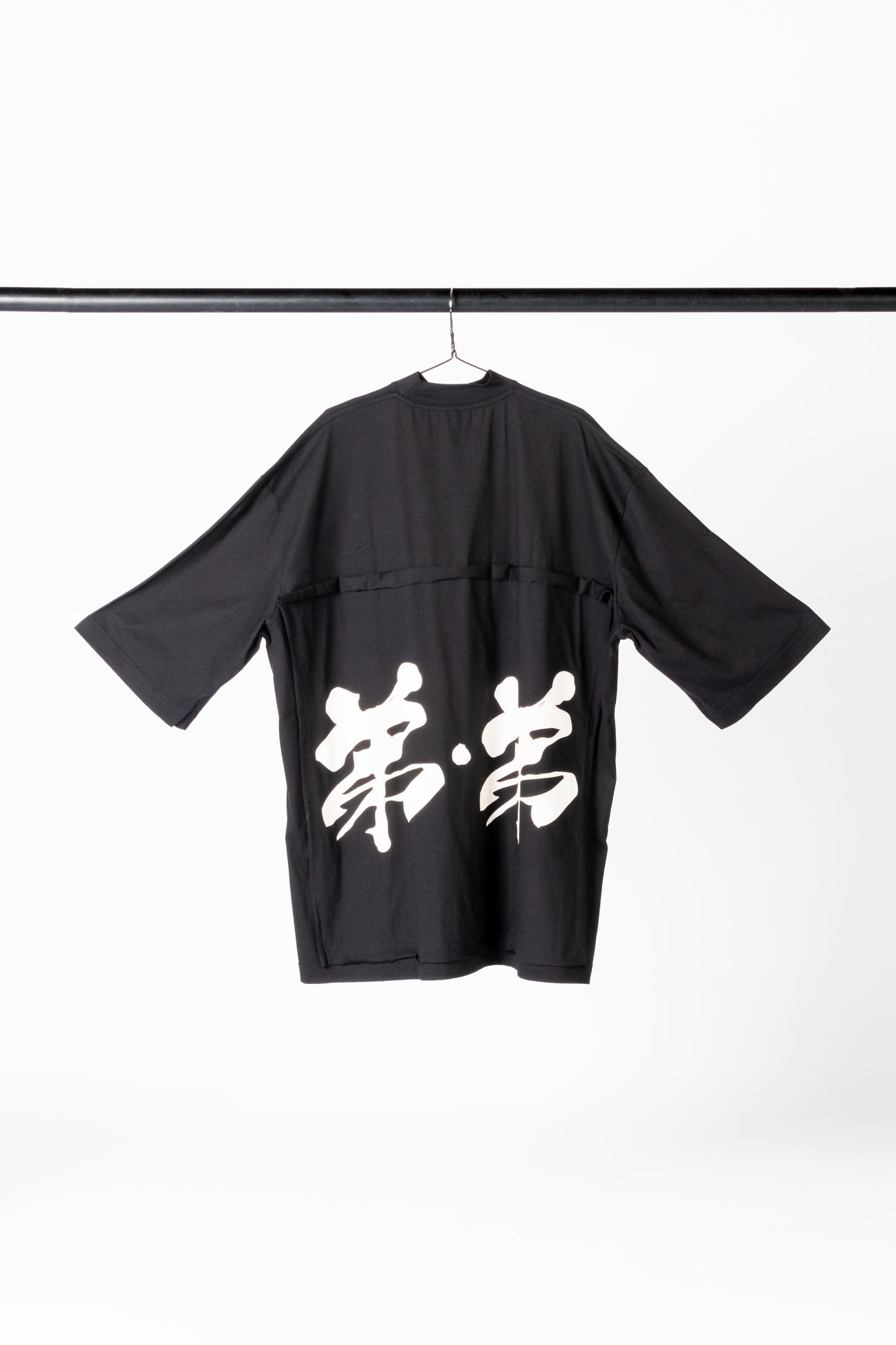 Oversized Turtle Neck T-shirt with Multi-Pockets